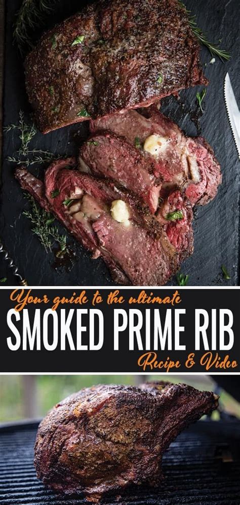 Grilled Prime Rib Smoked Prime Rib Roast Slow Roasted Prime Rib