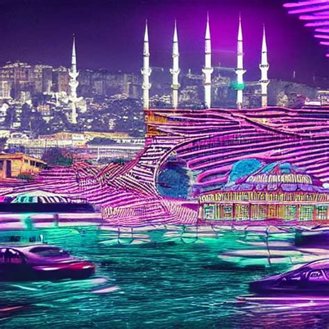 Istanbul Cyberpunk Vaporwave Stable Diffusion Openart