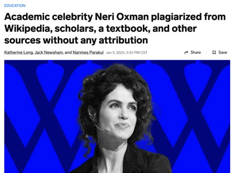 Business Insider Keeps Bashing Neri Oxman For Plagiarism This Time