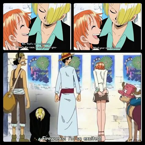 Sanji Nami Usopp Luffy Chopper Funny Text Quote Comic Fireworks Show Matsuri