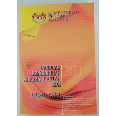 Buku Panduan Pengurusan Asrama Harian Kpm Ppm Asrama Penyelia