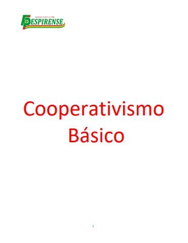 Manual Cooperativismo B Sico