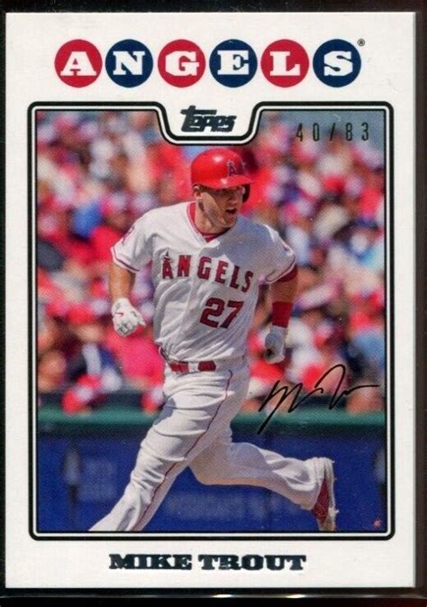 Mike Trout 2019 Topps Transcendent VIP Party 2008 40 83 Through The