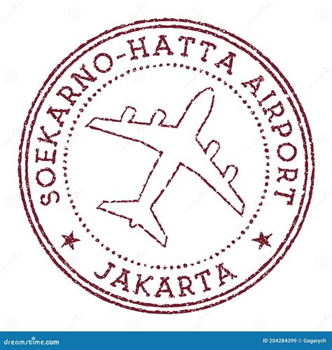 Soekarno-Hatta Airport Jakarta Logo. Cartoon Vector | CartoonDealer.com