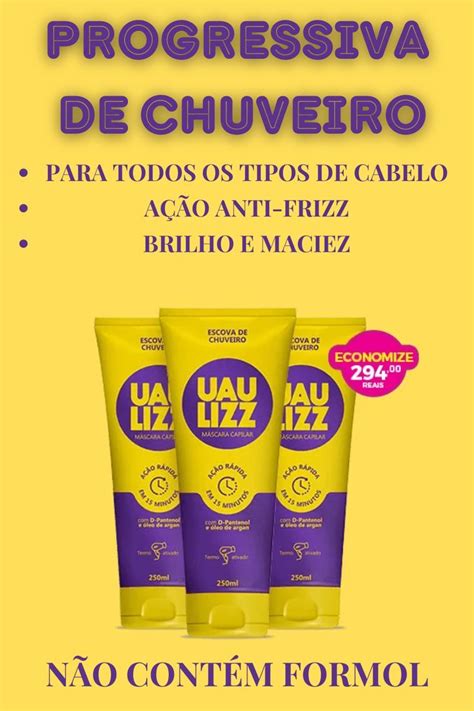 Progressiva De Chuveiro Para Todos Os Tipos De Cabelo N O Cont M