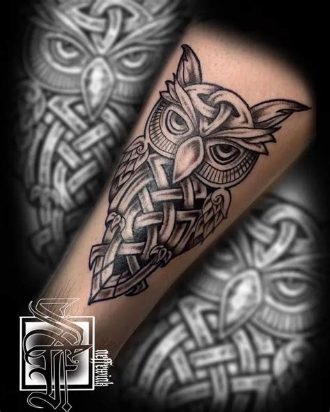 Tribal Owl Tattoo Designs