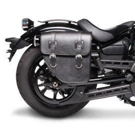 Moto Sacoche Droite Craftride Texas Ltr Valise Pour Chopper Noir