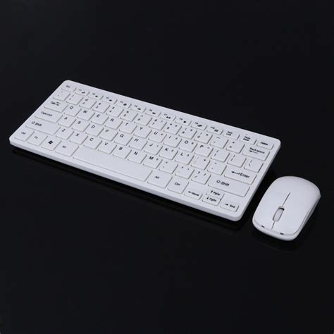 Combo Teclado Y Mouse Inalámbrico 2 4g Ultra Delgado Blanco 49 900