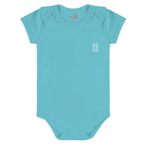 Body Liso Manga Curta Menino Bebê Infantil Bory Masculino Verde Azul