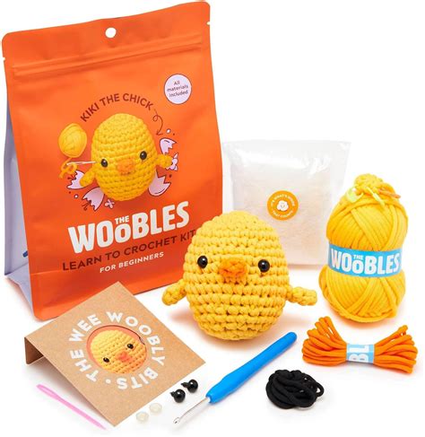 The Woobles Beginners Crochet Kit With Easy Peasy Yarn Crochet Kit For