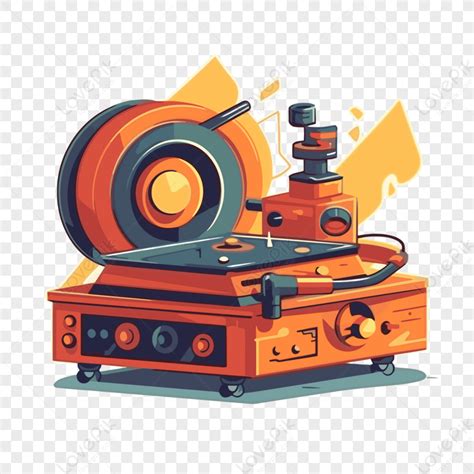 record player vectorplayerscartoonsticker png transparent background