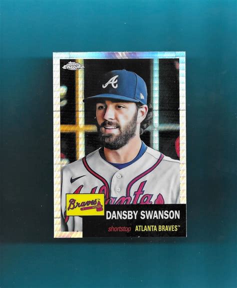 Topps Chrome Platinum Prism Refractor Dansby Swanson Atlanta