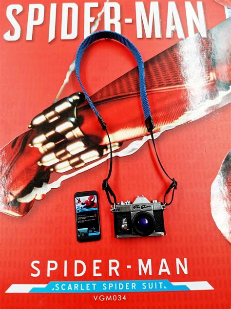 HT Hot Toys Scarlet Spider Man 1 6 Camera Phone Figure Accessories EBay