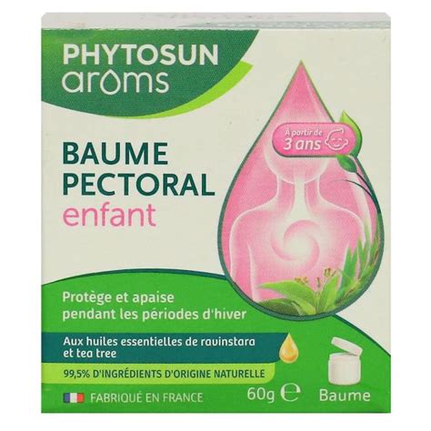 Baume Pectoral Enfant Apporte Une Sensation De Confort De La Peau Au