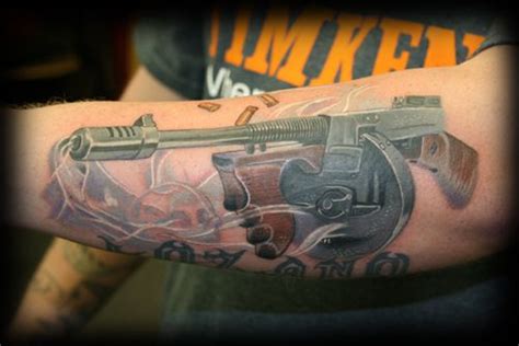 Tommy Gun Tattoo