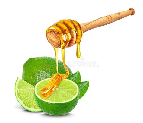 Lime With Honey Stock Image Image Of Healthy Background 294006063