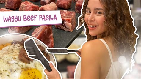 Vlog Watch Yassi Pressman Cooks Wagyu Beef Paella Pinoy Parazzi