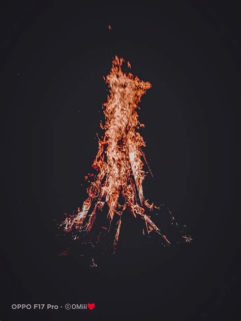 Night fire, black, oppo f17 pro, HD phone wallpaper | Peakpx