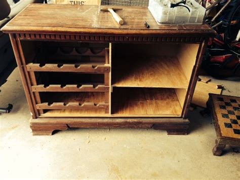 Turn A Dresser Into A Wine Bar Repurposed Dresser Repurposed