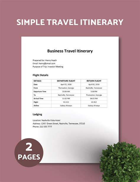 Travel Itinerary Templates In Word Downloadable Travel Itinerary