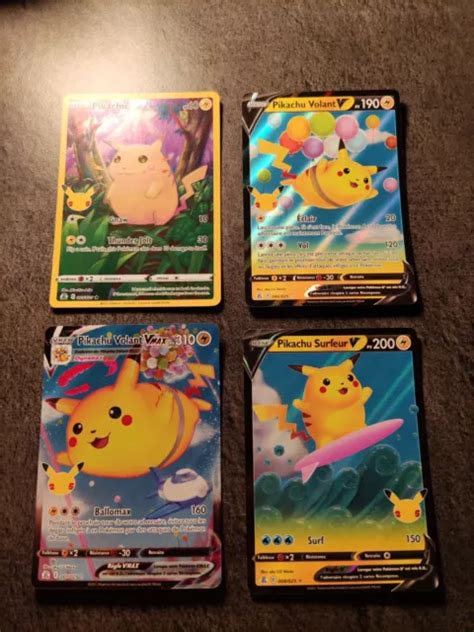 Lot Cartes Pok Mon Pikachu Volant V Vmax Surfeur V