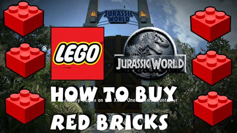 Lego Jurassic World How To Buy Red Bricks Youtube