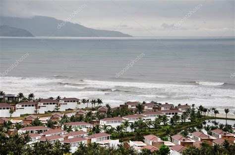 Da Nang beach, Vietnam. Named also China beach, it was the place ...