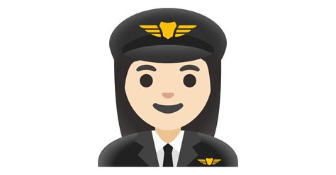 👩🏻‍ ️ Woman Pilot Light Skin Tone Emoji