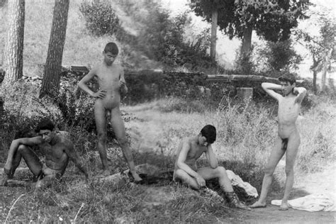 Bob S Naked Guys Four Nude Youths Posed In A Faux Arcadia Setting