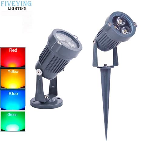 Outdoor Ac85 265v Led Lawn Lamp 3w 9w Waterproof Ip65 Garden Lamp Bulb Warm White Green Led