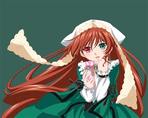 Green and red eyed female anime character HD wallpaper | Wallpaper Flare