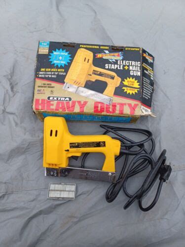 Arrow Electro Matic Electric Staple Nail Gun Etf50pbn Ebay