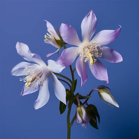 Premium Ai Image Lifelike Columbine Micro Photograph With Minimal