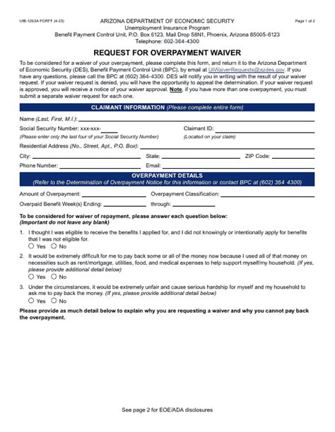 Form Uib 1263a Fill Out Sign Online And Download Fillable Pdf Arizona Templateroller