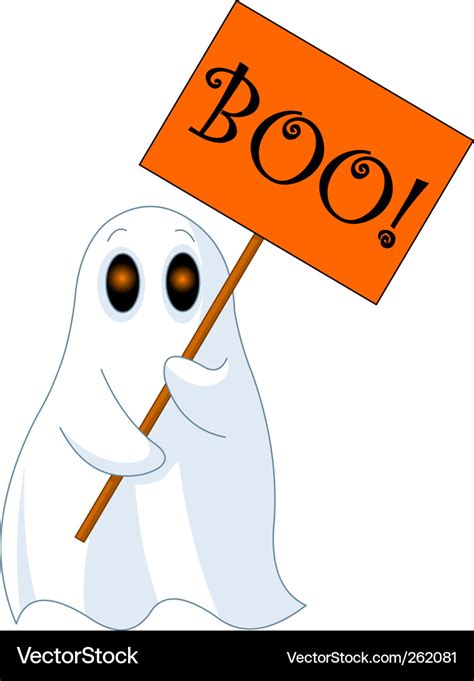 Cartoon Ghost Royalty Free Vector Image Vectorstock