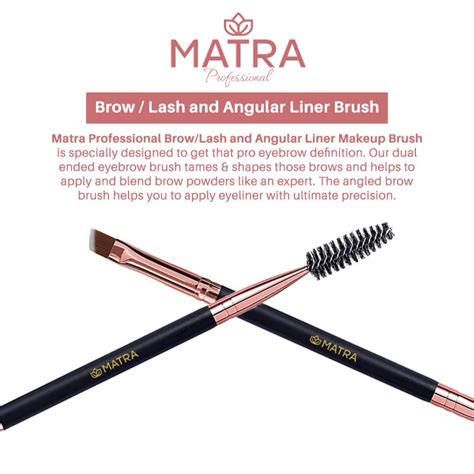 Matra Professional Brow Lash And Angular Liner Brush Mymatra