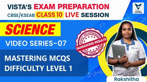 CBSE KSEAB Class 10 Science Solving MCQs Difficulty Level 1 Very