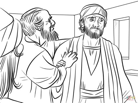 Saul And Ananias Coloring Page Jettnsexton