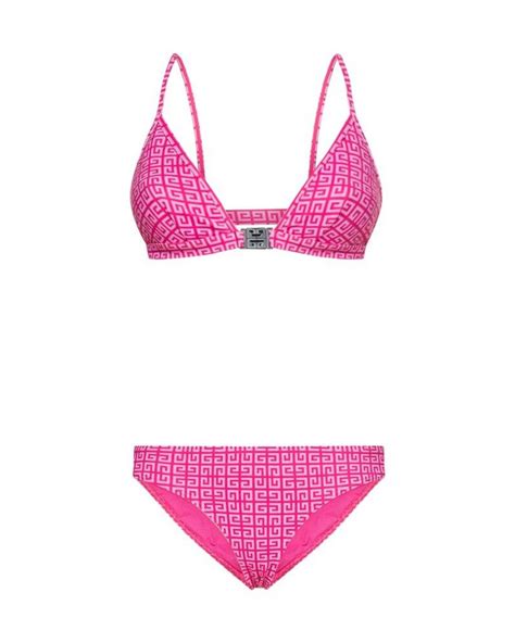 Givenchy 4g Logo Two Piece Bikini Set In Pink Lyst Uk