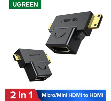 Ugreen Micro Hdmi Male Mini Hdmi Male To Hdmi Female Adapter Hd129