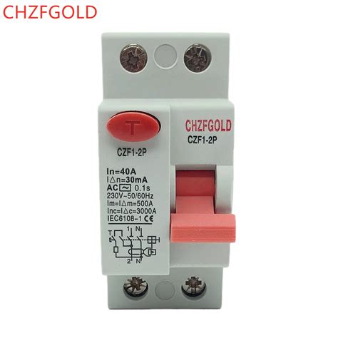 AC 2P 16A 10mA 30mA 6KA RCCB RCD 110V 230V Residual Current Circuit