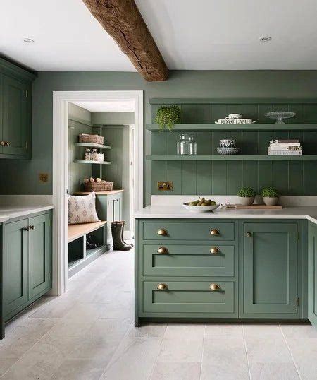 Card Room Green No 79 From Farrow And Ball Green Kitchen Green