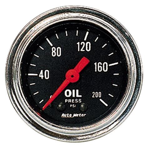 Auto Meter 2422 Traditional Chrome Series 2 1 16 Oil Pressure Gauge