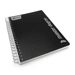 Cuaderno Argollado Profesional Cuadro Grande Polycover Norma Negro 200