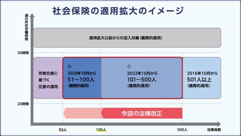 ※再掲※【法改正】令和4年10月 社会保険の適用対象拡大に向けて｜法改正情報｜お知らせ｜（フクシマ社会保険労務士法人）