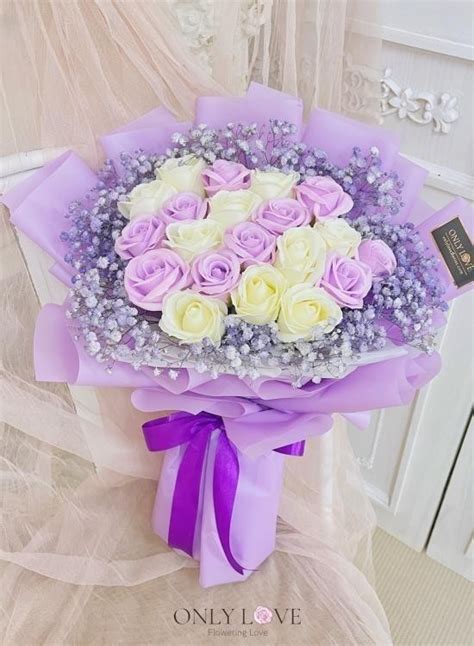 SF36 Soap Flowers Bouquet | Same day flower delivery to Malaysia | Only ...