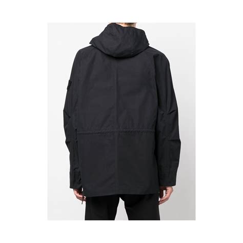 Stone Island 438F1 O Ventile Ghost Piece Jacket Black