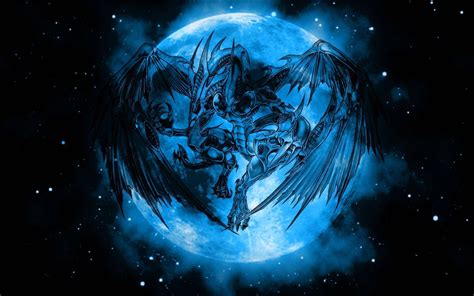 Download Hd Dragon Blue Moon Wallpaper