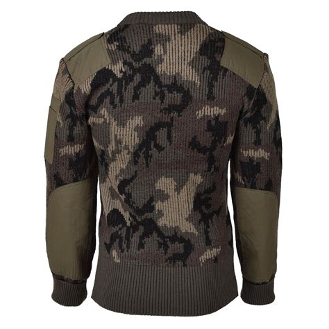 Original Chilean Army Sweater Pullover Camouflage Bodywarmer Knit