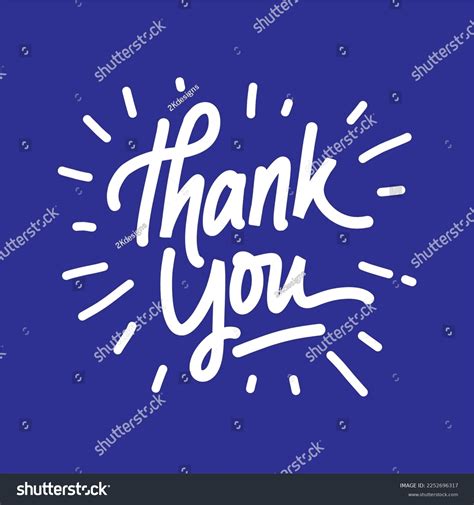 Thank You Blue Color Stock Vector (Royalty Free) 2252696317 | Shutterstock